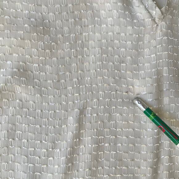 A New Day Women’s Long Sleeve V-neck Blouse size L, Glossy Cream - Picture 9 of 9